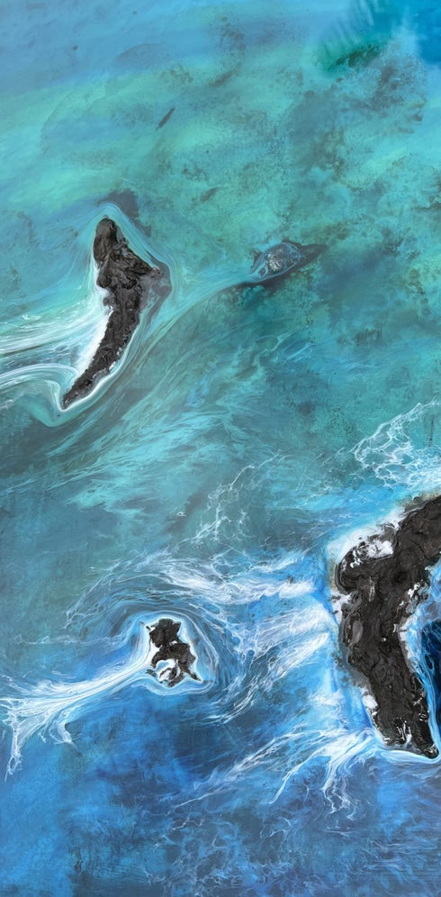 Finding Joy epoxy resin painting